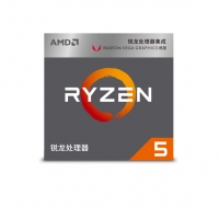 AMD 銳龍5 2400G 處理器 (r5) 4核8線程 搭載Radeon Vega11 Graphic 3.6GHz AM4接口 盒裝CPU 云南電腦批發(fā)