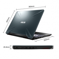 華碩（ASUS）飛行堡壘7 15.6英寸游戲筆記本電腦120Hz電競屏9代酷睿RGB背光鍵盤IPS 金屬電競/新9代i7-9750H 8G/512G固態(tài)/GTX1650