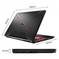 華碩（ASUS）飛行堡壘7 FX95DT3750火隕電競銳龍R7 15.6英寸 AMD銳龍R7/8G/512G固態(tài) 1650-4G筆記本 云南電腦批發(fā)