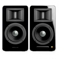 漫步者（EDIFIER）AIRPULSE A100 立體聲有源書架音箱 客廳音響 電視音響 黑色