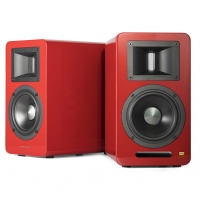 漫步者（EDIFIER）AIRPULSE A100 立體聲有源書架音箱 客廳音響 電視音響 紅色特別版