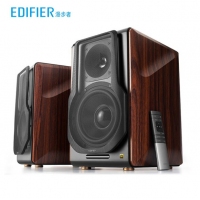 漫步者（EDIFIER） S3000無線藍(lán)牙音箱HIFI書架式立體聲有源音箱家庭影院客廳電視音響 木紋色