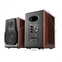 漫步者（EDIFIER） S3000無線藍牙音箱HIFI書架式立體聲有源音箱家庭影院客廳電視音響 木紋色