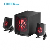 漫步者 （EDIFIER） X2 2.1聲道多媒體有源藍(lán)牙音箱 桌面電腦音箱 LED炫酷燈效 游戲音箱 黑色