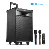 漫步者 （EDIFIER）PW312 12英寸舞臺(tái)級(jí)戶(hù)外移動(dòng)音箱 廣場(chǎng)舞音箱 藍(lán)牙拉桿音響 便攜式音響 銀灰色