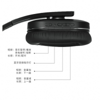 漫步者（EDIFIER） W845NB頭戴式無線藍牙主動降噪耳機手機音樂消噪 黑色