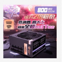 三段式 魂魔 全模玩家800電源 模組 額定650W 無聲溫控電源 云南電腦批發(fā)