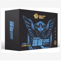 三段式 全模玩家1200電源 額定1000W 無聲溫控電源 云南電腦批發(fā)