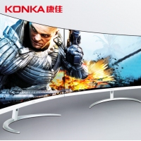 康佳KM7 27寸 白色 原裝三星屏 VGA+HDMI 超薄無邊框 IPS 1800R曲面 云南電腦批發(fā)