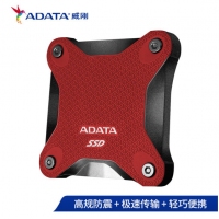 威剛（ADATA）移動(dòng)硬盤 固態(tài)（PSSD) USB3.1 SD600Q 紅色 480GB