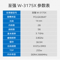 英特爾 至強 W-3175X 工作站處理器 28核心56線程盒裝CPU 云南CPU批發(fā)