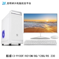 卓興整機： 英特爾 酷睿九代i3 2G獨顯整機 小白清新套裝i3-9100F 辦公娛樂首選 無邊框顯示器