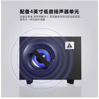 金河田（Golden field） A3電腦音箱 多媒體音響 電腦臺式機(jī)筆記本低音炮音響 黑色