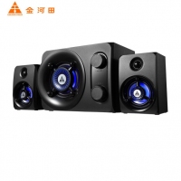 金河田（Golden field） Q30電腦音箱 多媒體藍(lán)牙音響 臺(tái)式電腦 筆記本低音炮重低音 Q30 黑色音箱