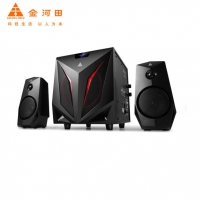 金河田 K2 多媒體藍牙音響 2.1聲道電腦音響 筆記本音箱 重低音炮音箱 黑色標準版