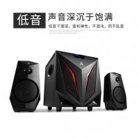 金河田 K2 多媒體藍牙音響 2.1聲道電腦音響 筆記本音箱 重低音炮音箱 黑色標準版