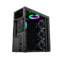 游戲風暴機箱 月光2 USB3.0側透背線電源上置臺式機電腦主機機箱