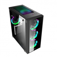 游戲風暴機箱 月光2 USB3.0側透背線電源上置臺式機電腦主機機箱