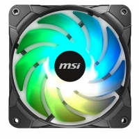 微星（MSI）臺(tái)式電腦散熱靜音炫光機(jī)箱風(fēng)扇1670萬色ARGB支持同步/PWM智能調(diào)速/液壓軸承靜音 龍魂炫光風(fēng)扇X3+控制器 云南電腦批發(fā)