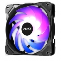 微星（MSI）臺(tái)式電腦散熱靜音炫光機(jī)箱風(fēng)扇1670萬色ARGB支持同步/PWM智能調(diào)速/液壓軸承靜音 龍魂炫光風(fēng)扇X3+控制器 云南電腦批發(fā)
