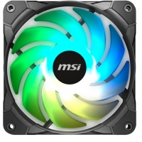 微星 (MSI) 機(jī)箱炫光風(fēng)扇 散熱器套裝 （PWM智能調(diào)速/電腦機(jī)箱/風(fēng)冷/3個(gè)12CMARGB風(fēng)扇）