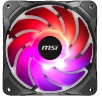 微星 (MSI) 機(jī)箱炫光風(fēng)扇 散熱器套裝 （PWM智能調(diào)速/電腦機(jī)箱/風(fēng)冷/3個(gè)12CMARGB風(fēng)扇）