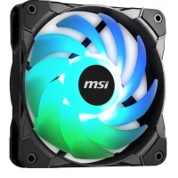 微星 (MSI) 機(jī)箱炫光風(fēng)扇 散熱器套裝 （PWM智能調(diào)速/電腦機(jī)箱/風(fēng)冷/3個(gè)12CMARGB風(fēng)扇）