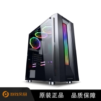 游戲風暴 魔晶(黑) 游戲機箱(RGB炫彩燈條,USB3.0機箱,對流散熱,兼容SSD,長顯卡