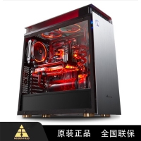 昆明金河田批發(fā) 金河田 預(yù)見V10 全塔側(cè)透玻璃DIY水冷游戲鋁合金PC臺式電腦大機箱（ATX雙360冷排全鋁箱）