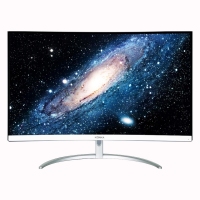 康佳KKTV KM5 24寸白色 VGA+HDMI 超薄無邊框 IPS 1800R曲面顯示器