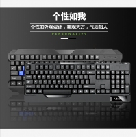 蝰蛇K5 臺式筆記本電腦USB有線鍵盤