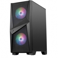 微星(MSI)戰(zhàn)斧 中塔游戲電腦機箱（支持ATX主板/240水冷/長顯卡/側(cè)透/MORTAR迫擊炮)(MAG FORGE 100R) 云南微星總代