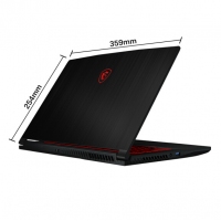 微星(msi)GF63 15.6英寸輕薄窄邊框游戲筆記本電腦(九代i7-9750H 8G 256G NVMe SSD GTX1650MQ)（GF63 Thin 9SC-088CN）