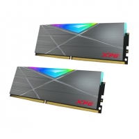 威剛XPG D50 8G DDR4 3200 臺式內(nèi)存條RGB燈條（灰）