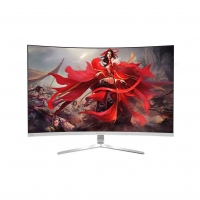 東星 U10+ 32寸 2K 曲面白色 V型底座 無(wú)邊框 顯示器