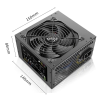愛(ài)國(guó)者（aigo）額定500W 黑暗騎士650DK 臺(tái)式機(jī)電腦電源（主動(dòng)式PFC/寬幅節(jié)能溫控/三年質(zhì)保）