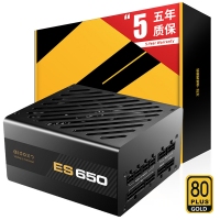 愛國者（aigo）額定650W 電競ES650全模組電腦電源(七年質(zhì)保/80Plus金牌認(rèn)證/日系主電容/LLC諧振）