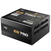 愛國(guó)者（aigo）額定750W 電競(jìng)ES750全模組電腦電源(七年質(zhì)保/80Plus金牌認(rèn)證/日系主電容/LLC諧振）