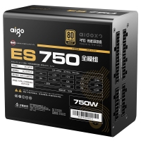 愛國(guó)者（aigo）額定750W 電競(jìng)ES750全模組電腦電源(七年質(zhì)保/80Plus金牌認(rèn)證/日系主電容/LLC諧振）
