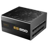 愛國者（aigo）額定850W 電競ES850全模組電腦電源(七年質(zhì)保/80Plus金牌認(rèn)證/日系主電容/雙CPU/LLC諧振）