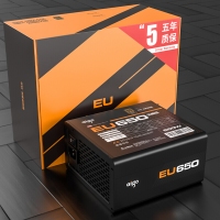 愛國(guó)者（aigo）額定650W 電競(jìng)EU650全模組電源(80Plus銅牌認(rèn)證/五年質(zhì)保/靜音穩(wěn)定/主動(dòng)式PFC）