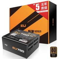 愛國者（aigo）額定750W 電競(jìng)EU750全模組電源(80Plus銅牌認(rèn)證/五年質(zhì)保/靜音穩(wěn)定/主動(dòng)式PFC）
