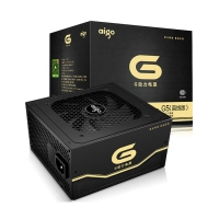 愛國者（aigo）G5直線版 額定500W 電腦主機箱臺式機寬幅電源靜音峰值600W