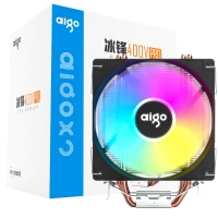 aigo愛國(guó)者冰鋒400V PRO 風(fēng)扇CPU散熱器RGB炫彩電腦臺(tái)式機(jī)靜音多平臺(tái)散熱器