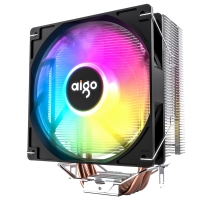 aigo愛國(guó)者冰鋒400V PRO 風(fēng)扇CPU散熱器RGB炫彩電腦臺(tái)式機(jī)靜音多平臺(tái)散熱器