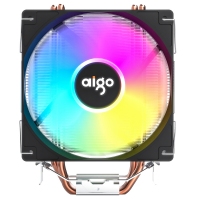 aigo愛國(guó)者冰鋒400V PRO 風(fēng)扇CPU散熱器RGB炫彩電腦臺(tái)式機(jī)靜音多平臺(tái)散熱器
