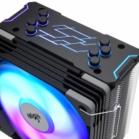 aigo愛國(guó)者冰鋒400S 風(fēng)扇CPU散熱器RGB炫彩電腦臺(tái)式機(jī)靜音多平臺(tái)散熱器