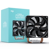 愛國者CX200處理器風扇雙銅管散熱器電腦臺式靜音