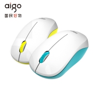 愛國者M(jìn)35 2.4G無線鼠標(biāo) 電腦辦公臺式筆記本便攜無線鼠標(biāo)（白黃色）