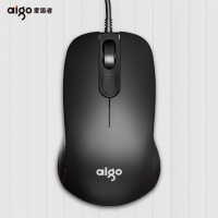 (aigo)愛(ài)國(guó)者Q21黑色 有線鼠標(biāo) 筆記本臺(tái)式機(jī)鼠標(biāo)
